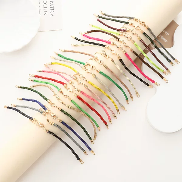 DIY Milan Bracelet Semi-Finished Product with Two-Way Adjustment Kc Gold Bracelet Accessories Exclusively for Cross-Border Jewelry Wholesale