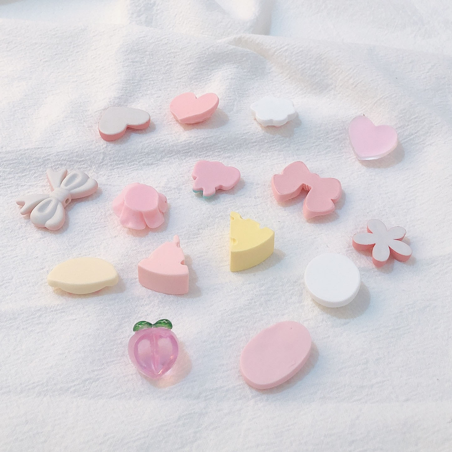 Cuerdas de cabeza diy accesorios de joyería hecha a mano red arco rosa rosa de resina de melocotón orejas accesorios de joyería para el cabello