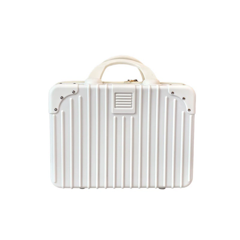 Capacious cosmetic bag, handheld storage system for traveling, box, suitcase