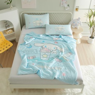 W1TR Yugui dog cool silk children summer cool quilt air conditioning quilt kindergarten nap thin summer quilt children cartoon 1.5m