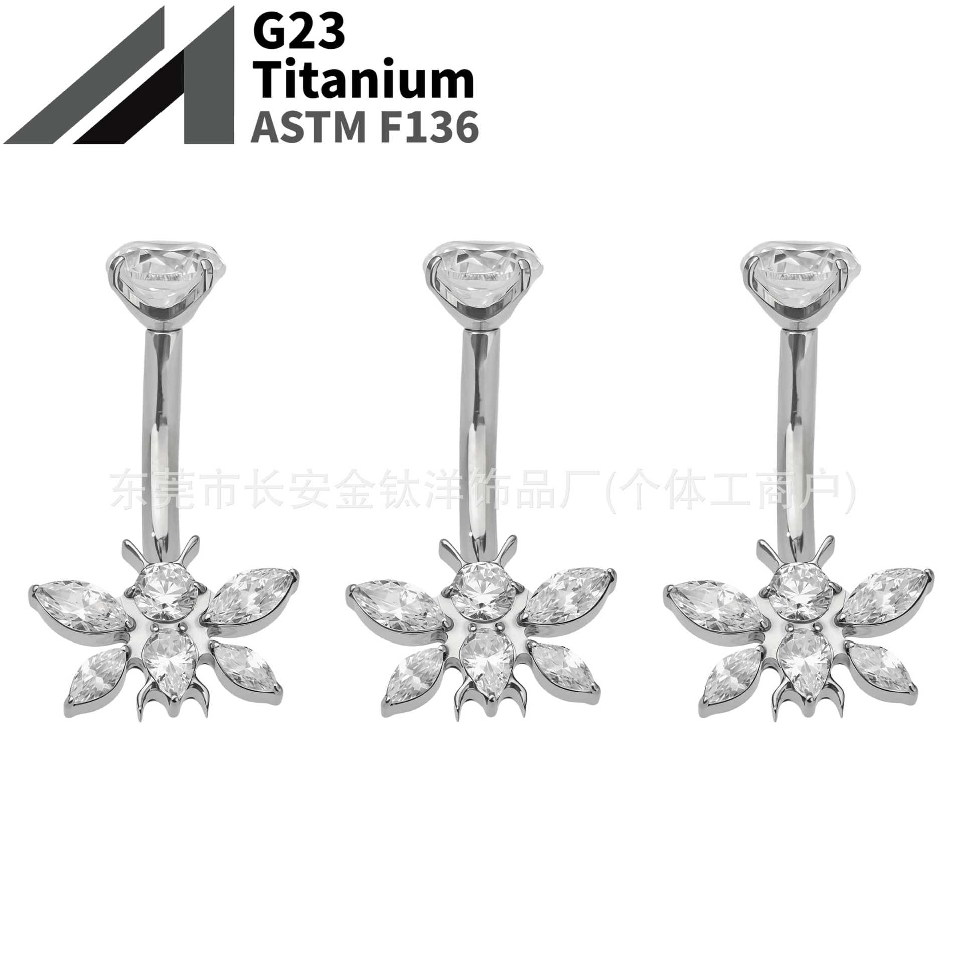 16G labret stud size and finish detail