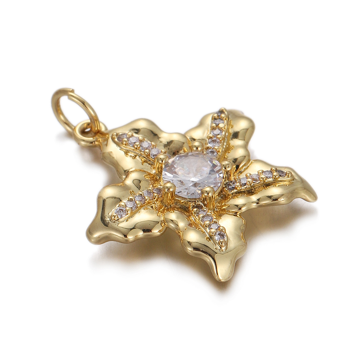 4g Weight Pendant Jewelry Making Type Gold Plated Plating Material Zircon Inlay Material 1 Piece Quantity Holiday, Daily Occasion Copper Material Geometric, Star, Moon Pattern Women's Gender Enamel Design Simple Style Style 1 Piece Copper Zircon Gold Plated Geometric Star Moon Pendant 31