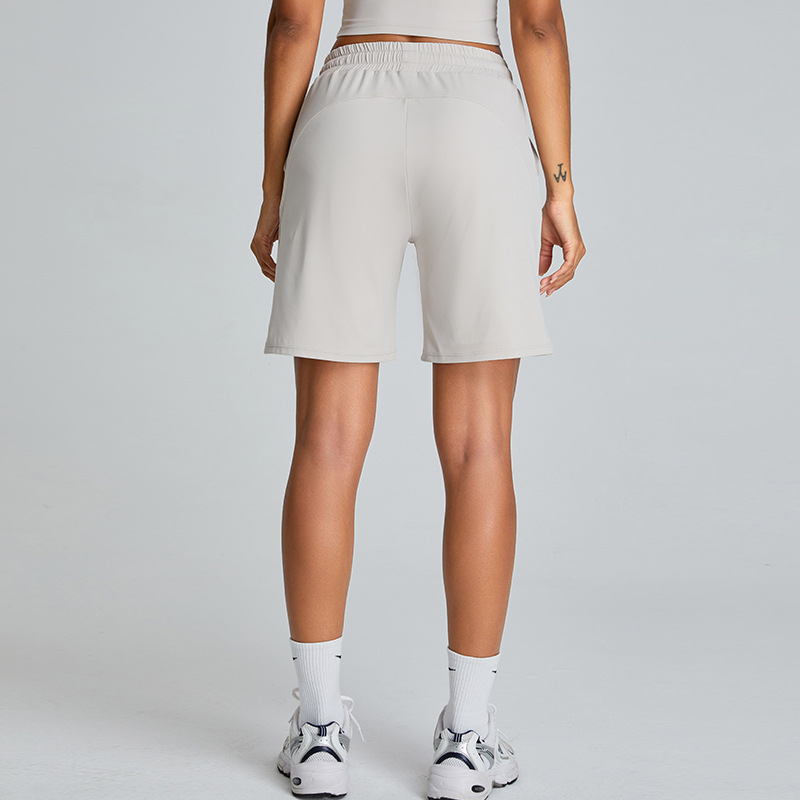 Nuevos pantalones cortos casuales ligeros y sueltos de pulsación de cuerda de mujer pantalones de ejercicio al aire libre transpirables pantalones cortos deportivos de secado rápido