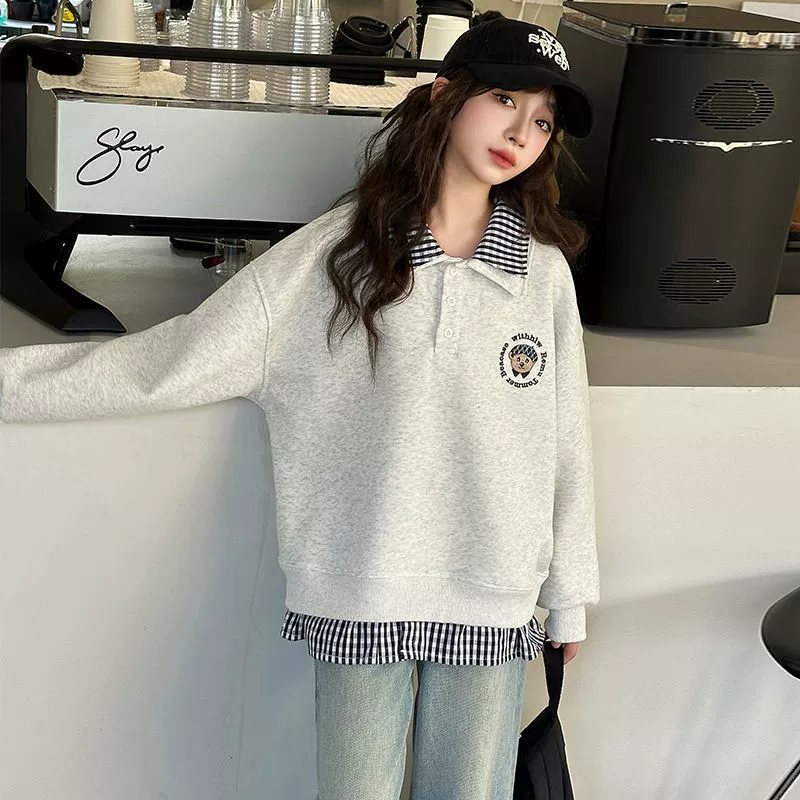 Интернет-красный для девочек корейская версия свободного дикий повседневный топ