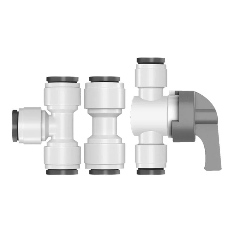 Water purifier accessories with Daquan 2 points, 3 minutes, 4 points, direct elbow, three -way fast connector, home water pipe universal