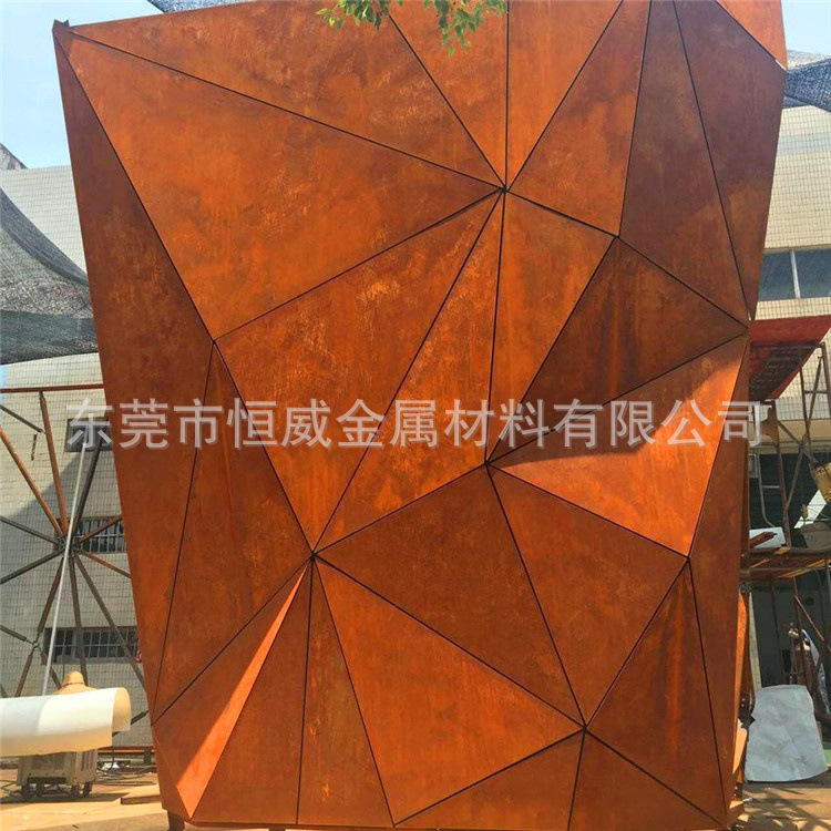 厂家供应S355J2WP高性能耐候钢耐腐蚀性钢板5MM厚度可切割折弯