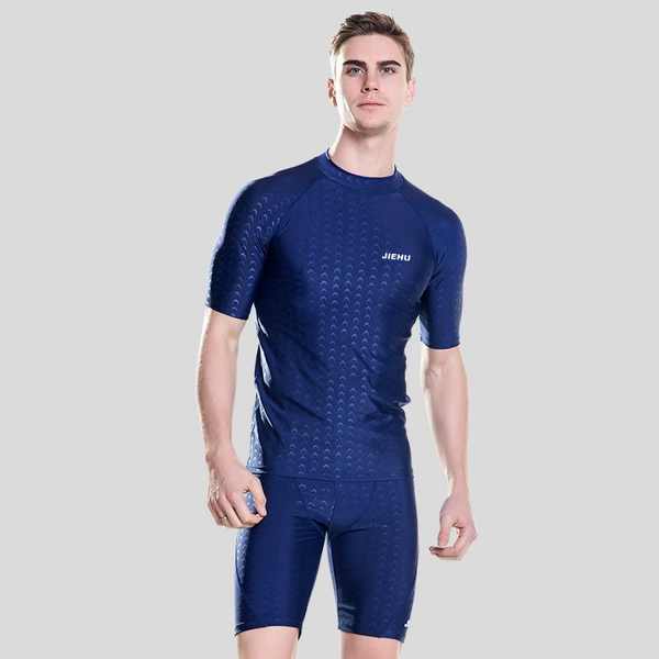 Blue shark, trousers, with short sleeve