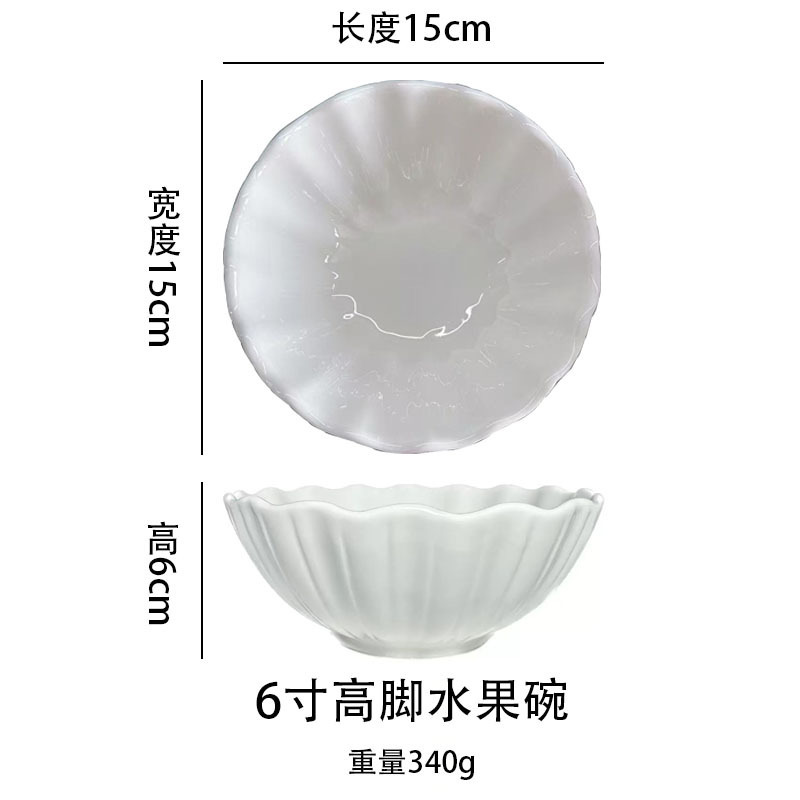 简约花瓣纹新款汤碗家用2025陶瓷汤面碗大碗吃面碗批发|undefined