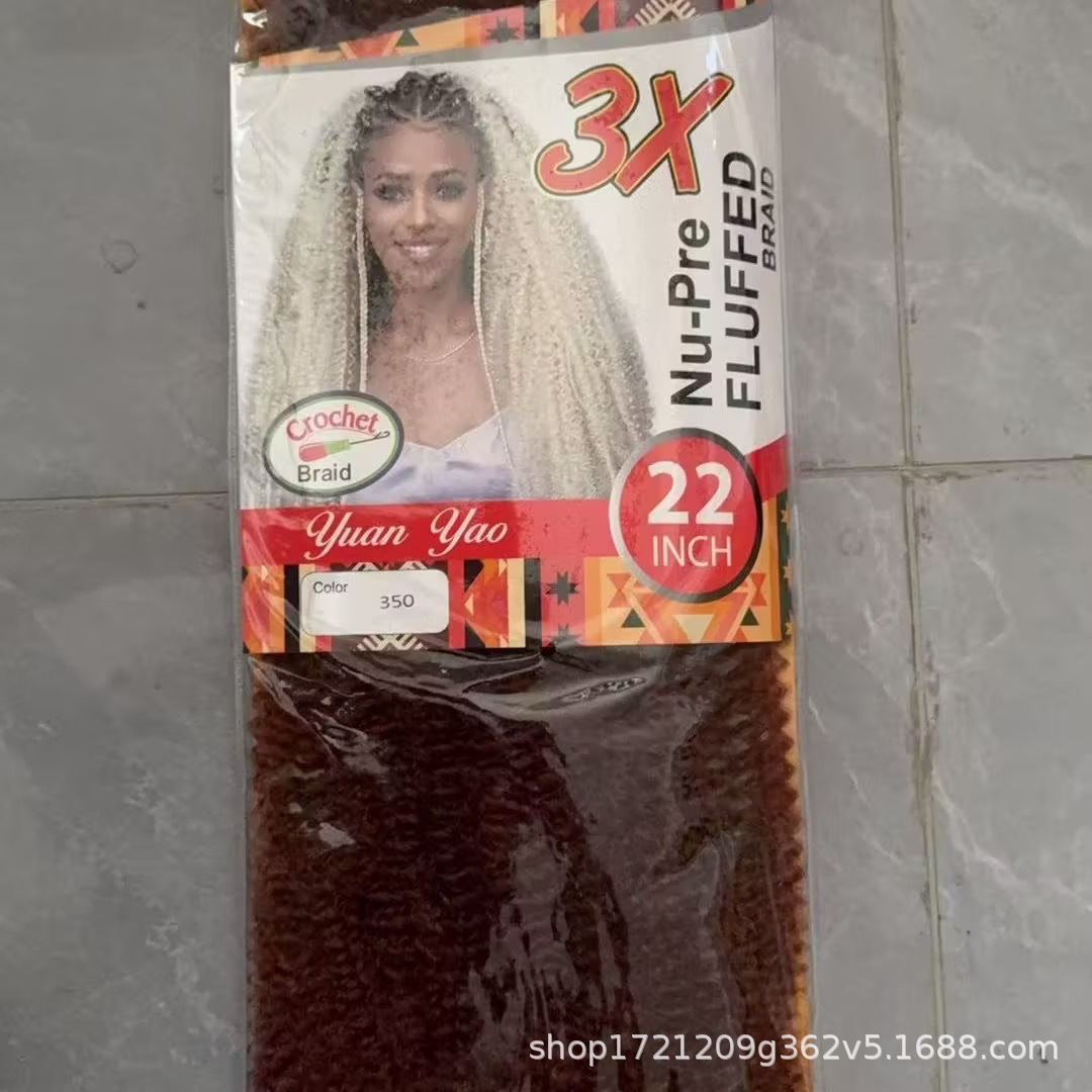 3X Twist Kinky Marley Crochet Braids Perruca de orugas image 12