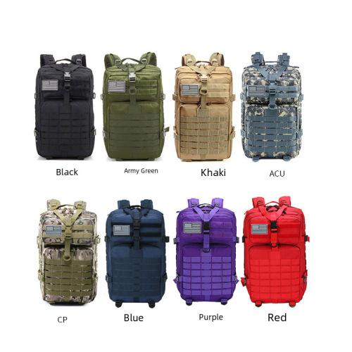  Outdoors Camouflage Sports Backpack Large Capacity Hiking Travel Men's Dual-Shoulder Bag Multi-Function 3P Tactical Backpack
