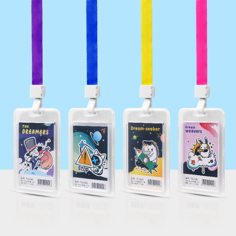 卸売りは交渉可能で、価格が高くて、透明なカードセットの学生胸カードのバッジ証セットのストラップの事務作業カードです。|undefined