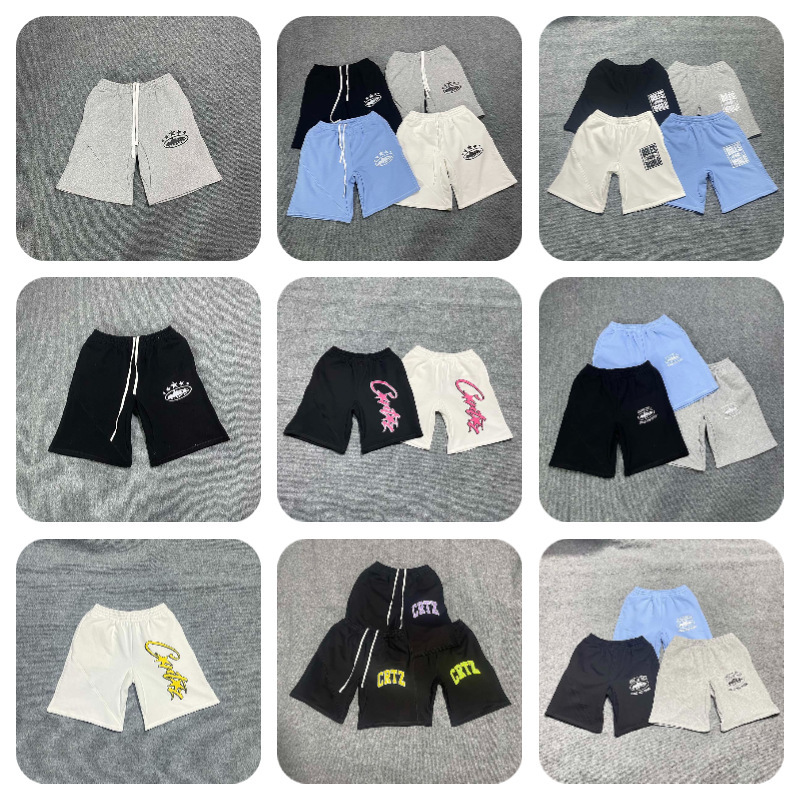 Wholesale Cross-Border Cort Alcatraz Small Logo Printed Patterned Shorts, Sports Casual Drawstring Shorts, Unisex