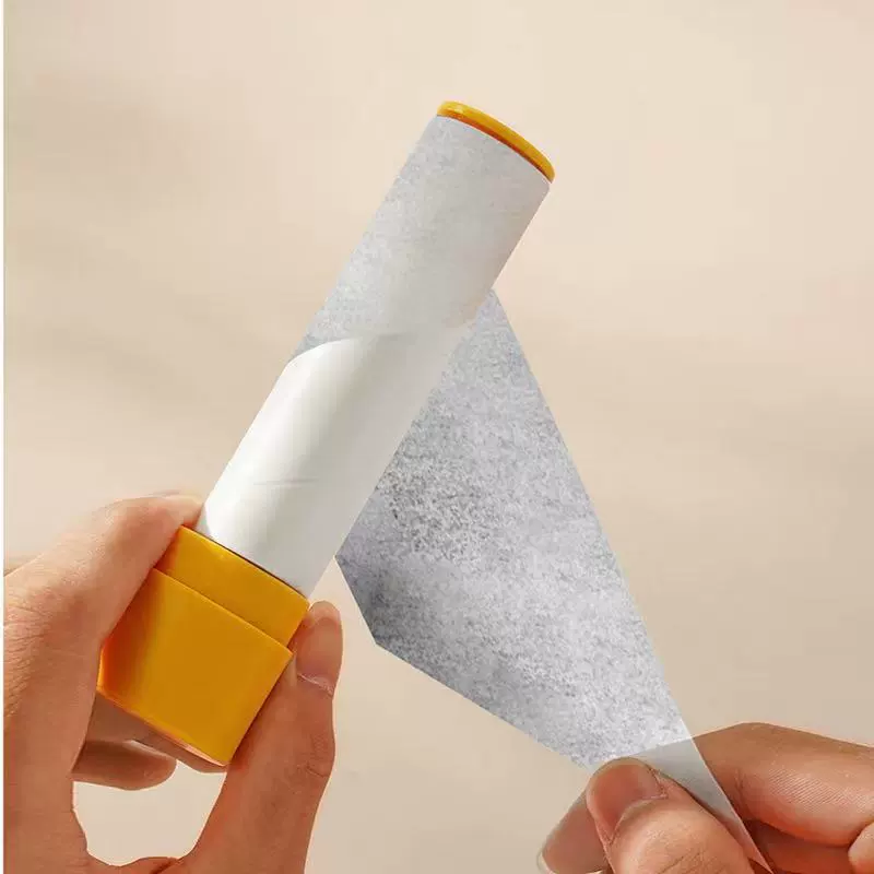  Mini portable clothing sticky woolen wool can be torn sticky, sticky drums, mini dust, dust, roller dust paper removal cleaner