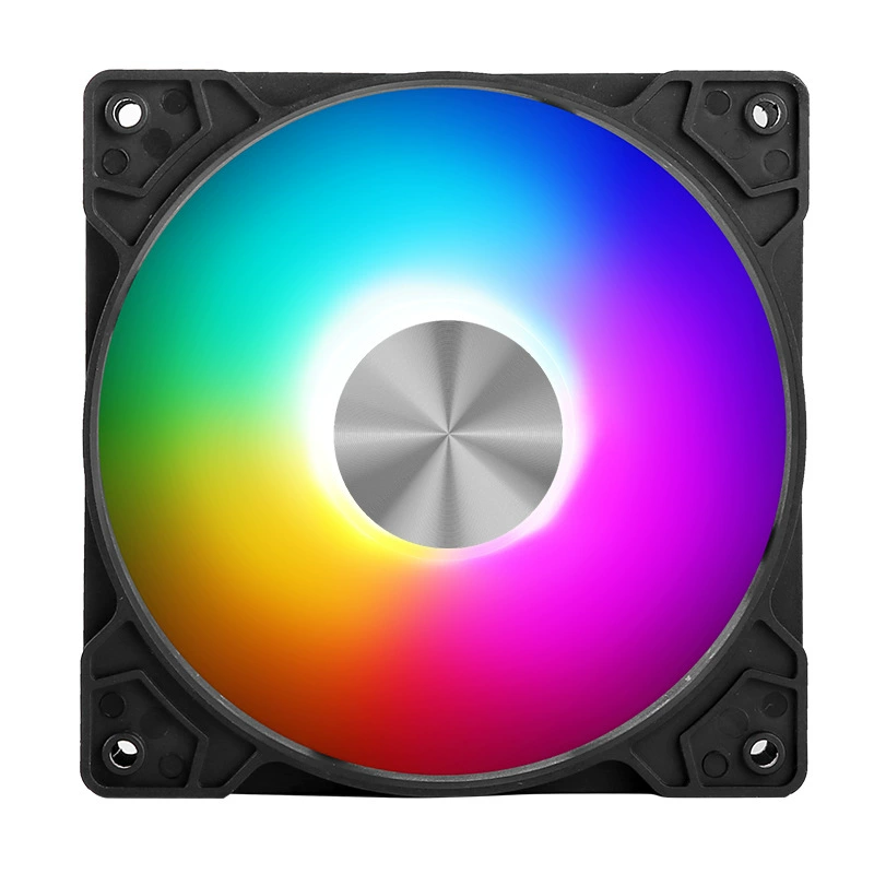 Кейс-вентилятор Фантом III (узор CD), 120×120×25 мм, подсветка RGB, IDE 4-пин, 1200 об/мин