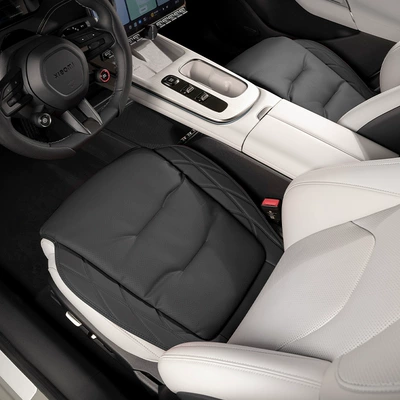 Seat cushion, seat cover | Nappa Leather Seat Cushion Suitable for - s-model-nappa-leather-noble-black-two-seats-in-the-front-row