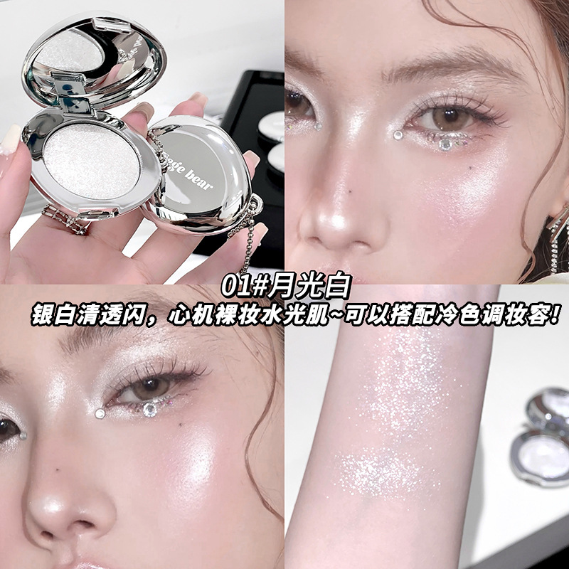 Gogo Bear Star Diamond Highlight Oxygen Sensor Coreana Water Light Skin Facial Brightening Eye Shadow