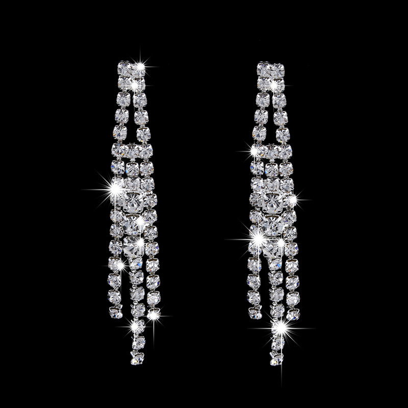 Set gioielli da sposa collana e orecchini in argento con diamanti_voghion.com
