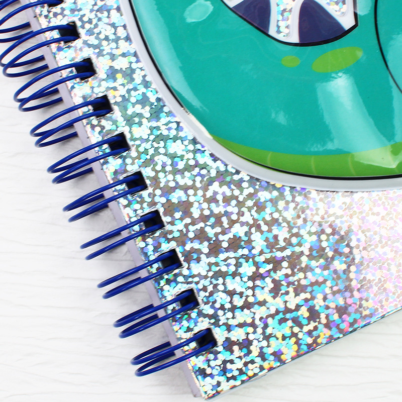 PVC esponja tridimensional burbuja pegatinas cubierta láser bobina libro lindo patrón animal de dibujos animados bloc de notas se puede personalizar