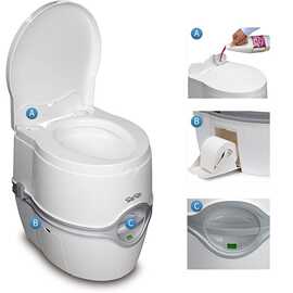 波塔波替赛特福德房车便携式车载座便器移动马桶户外PPQ365