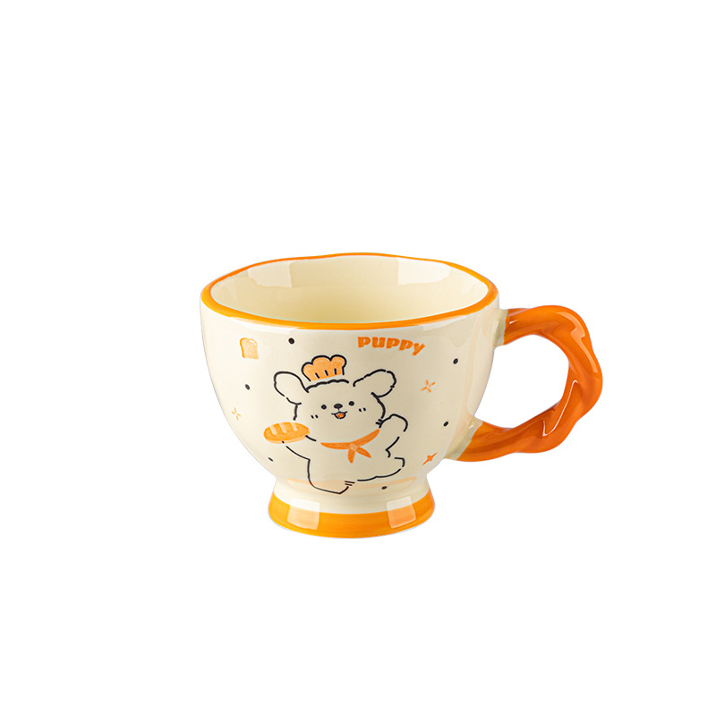 Tazas de cerámica de caricatura para parejas tazas de café tazas de desayuno regalo lindas tazas de marca caseras tazas de agua caja de regalo