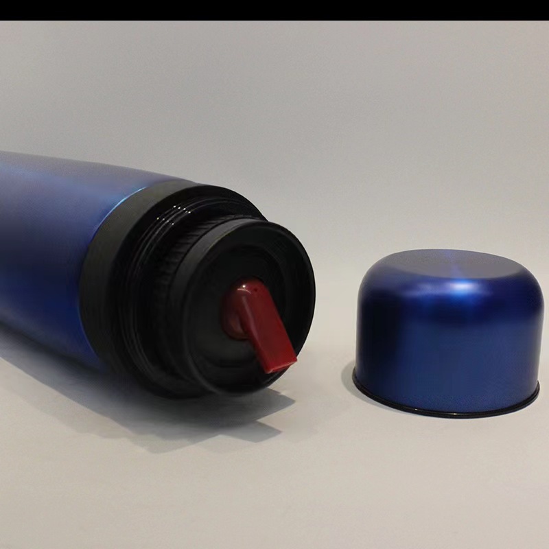 Taza portátil del vacío de la bala 1.0L del aislamiento térmico de la doble-capa caliente sudamericana del vacío del acero inoxidable con la manija