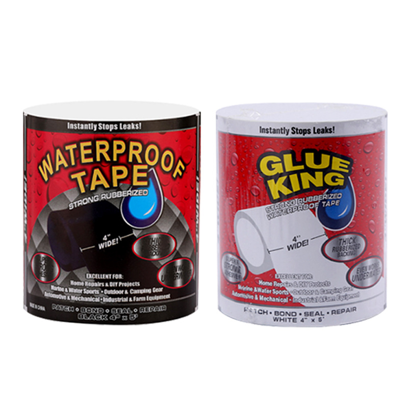 Cinta de reparación de fugas a prueba de agua JIMATORTAPE Tubería de drenaje de tubería de agua fuerte pegatina de reparación sellada pegamento de reparación negro