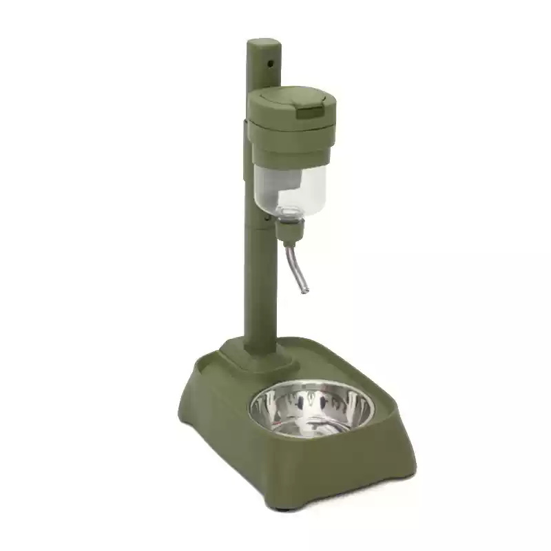 Tipo de acero inoxidable de altura ajustable tipo barra de beber (verde)
