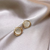 Silver needle, fashionable fresh earrings from pearl, accessory, silver 925 sample, simple and elegant design, wholesale