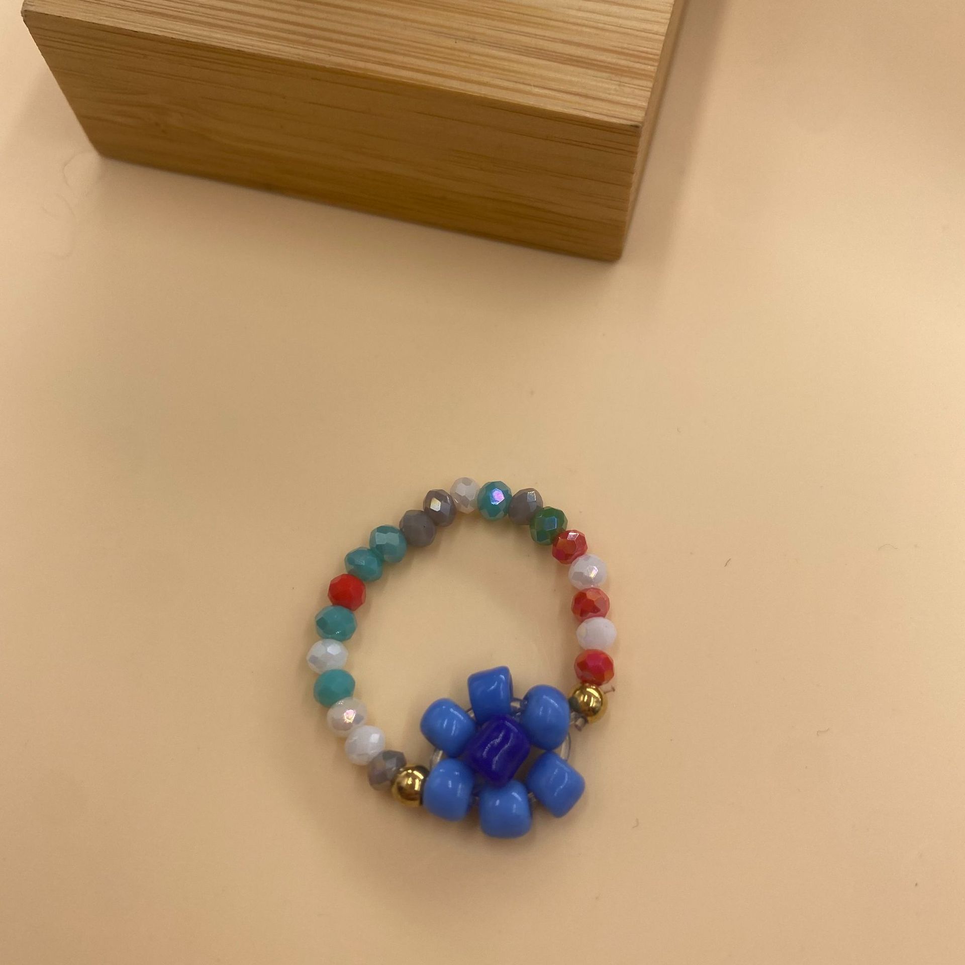 Sweet Flower Beaded Womenu0027S Rings