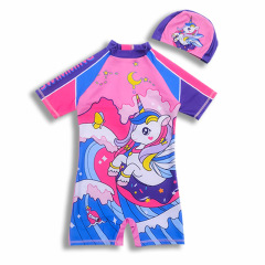 兒童泳衣女童連體速干游泳衣女孩中大童小童寶寶韓版溫泉新款泳裝