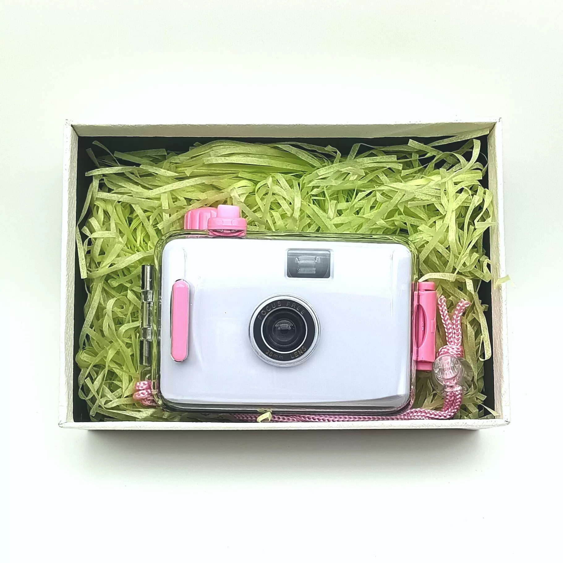 Производитель белого порошка, многоразовые одноразовые водонепроницаемые камеры для детей, ретро-фотокамера в подарочной коробке