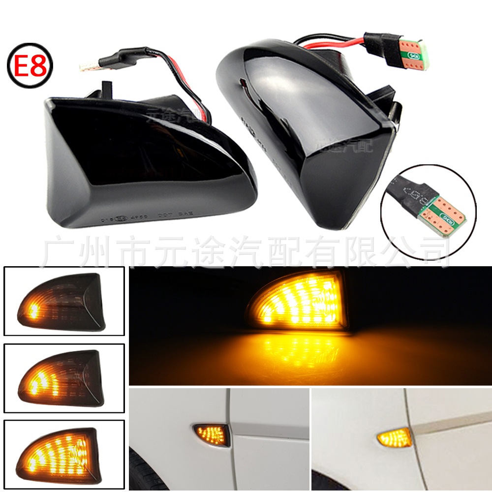 Suitable for Mercedes-Benz Smart Fortwo W451 LED dynamic side light Fender side turn indicator
