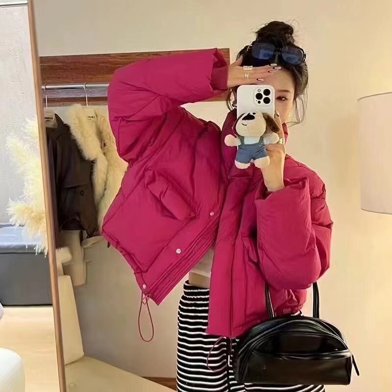 Korean Style Small Men's Vertical Collar Large Pocket Down Jacket Women's Short Winter New Niche Design Slim White Duck Down Jacket Korean Style Small Men's Vertical Collar Large Pocket Down Jacket Women's Short Winter New Niche Design Slim White Duck Down Jacket