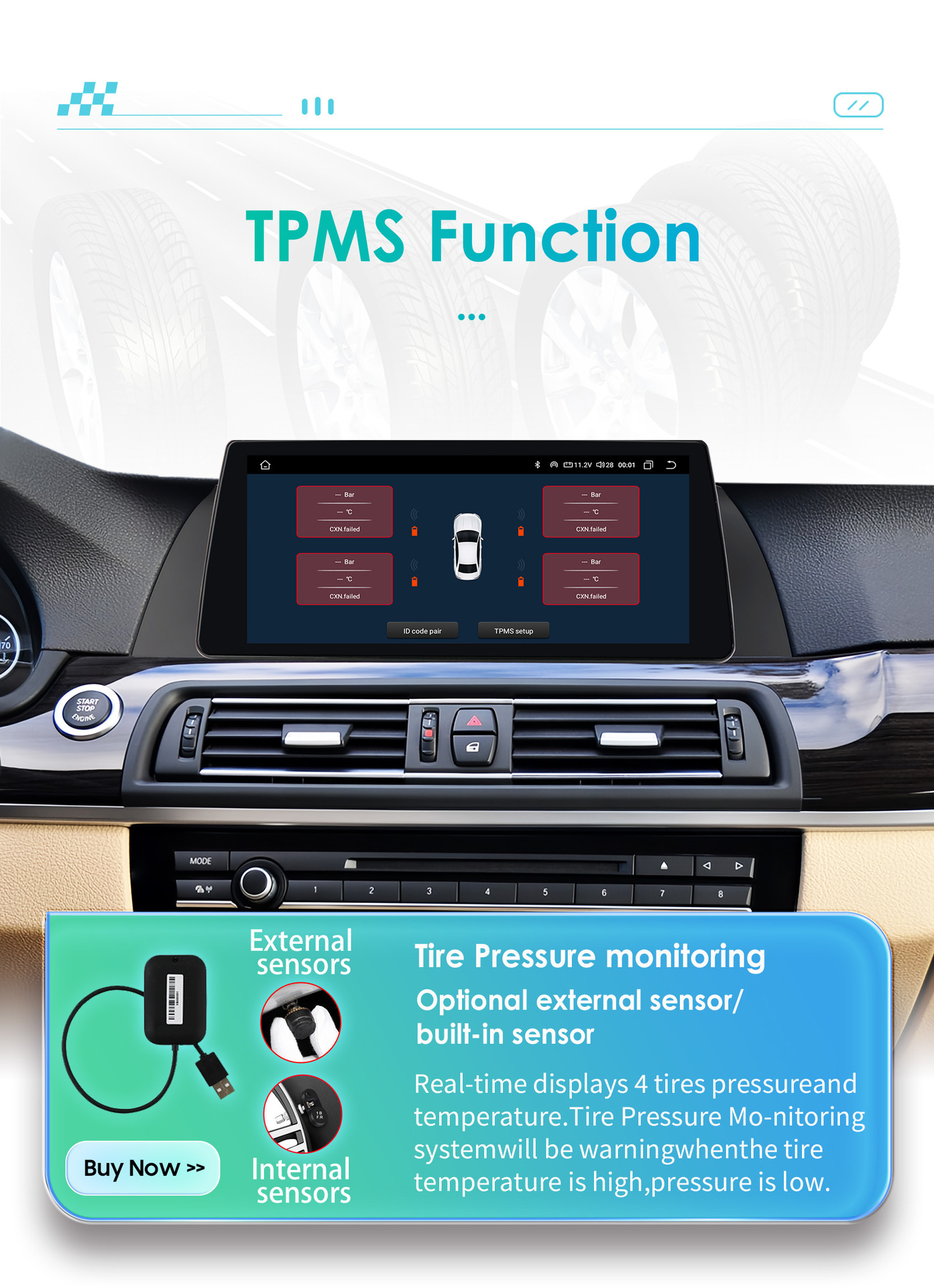 10.25inch Bmw Navigation 525I 528I Is Suitable for 11-12 Models 5 Series F10 F11 Modified High-Definition Large Screen