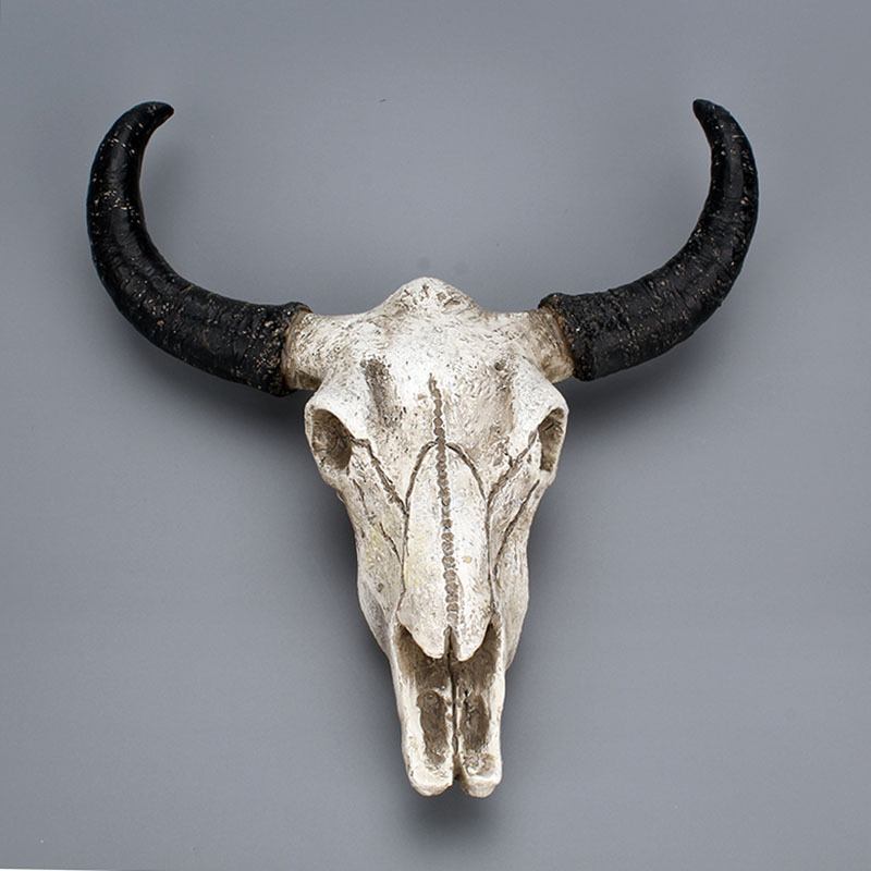 Vintage-Style Simulated Bull Skull Wall Hanging, Wall Decoration for Bars, Home Parties, Cross-Border In-Stock Items Vintage-Style Simulated Bull Skull Wall Hanging, Wall Decoration for Bars, Home Parties, Cross-Border In-Stock Items