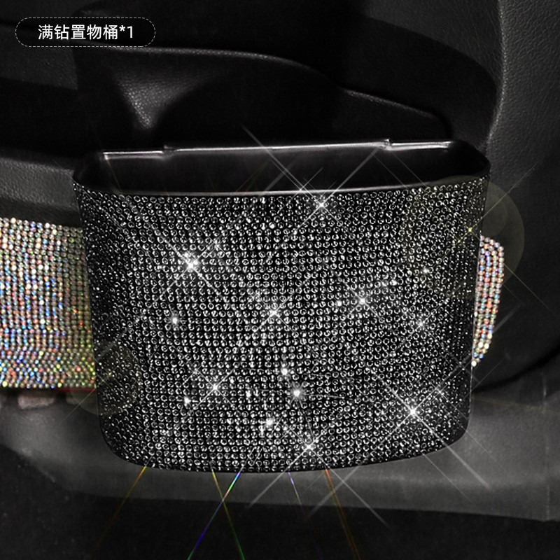 Coche negro rhinestone cubierta del engranaje del freno de mano diamante incrustado cubierta de la manija diamante completo cinturón de seguridad hombro cubierta protectora cubierta del volante reposacabezas