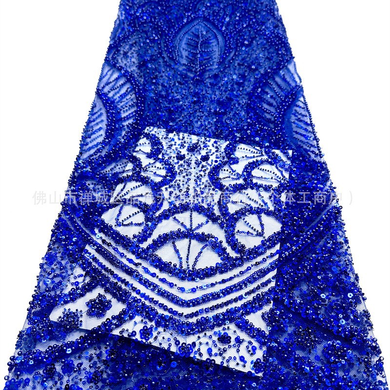 Fabricante de nueva tela de cuentas flor de tela de lenteja alta fotografía vestido de boda vestido de moda tela de vestido image 5