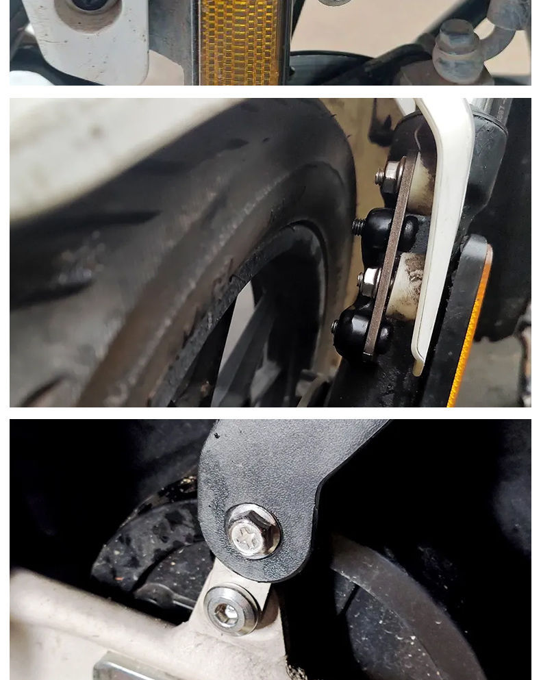 Electric Vehicle Fender Heightening Bracket Suitable for Mavericks No. 9 Mud Tiles Anti-Scratch Thickeneding and Heightening Gasket Modification