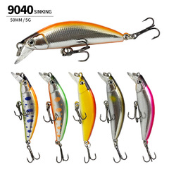 Spinning lure 50mm/5g mini submersible migno freshwater hard bait stream imitation lure 9040