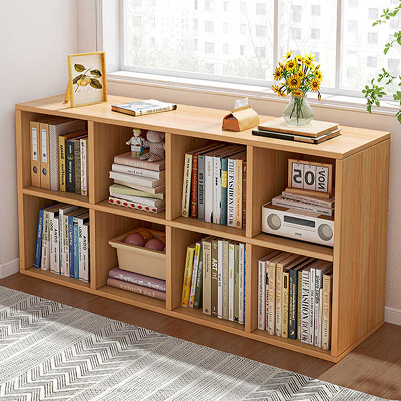 Estantería Estante de piso Estante de piso Estante de libro corto Dormitorio Combinación libre Gabinete de rejilla Ventana salediza Gabinete de almacenamiento de balcón Armario de almacenamiento