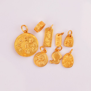 New Sand Gold Crafts Snake Yellow God of Wealth Bamboo Joint Bend Health Pendant Diy Jewelry Bracelet Necklace Wholesale