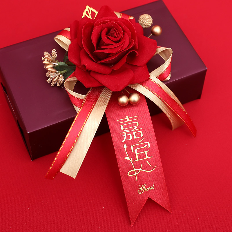 Boda ramillete familia boda dama de honor suministros novio novia creativo conjunto completo no flor dama simulación placket