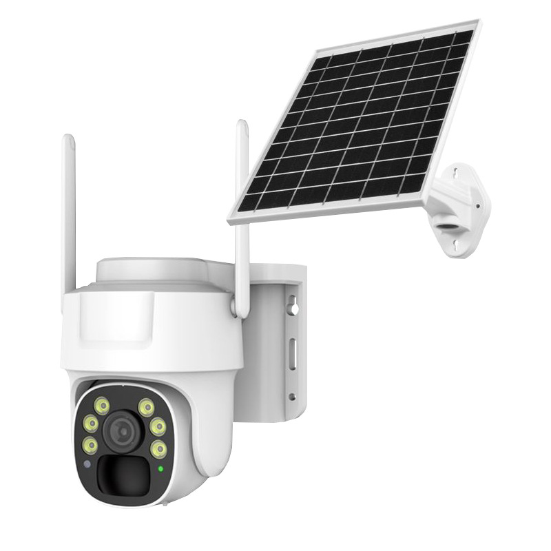 V380 solar al aire libre 4G cámara de vigilancia visión nocturna a todo color HD solarcctv bajo consumo máquina bolas