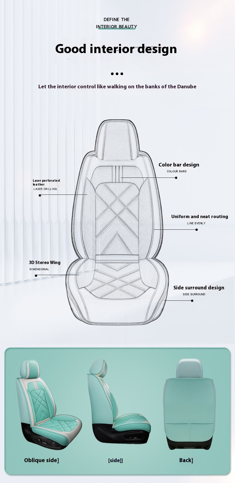 Foreign Trade Cross-border International Station Seat Cushion Pineapple Color Full Leather Universal Five-seat Car Seat