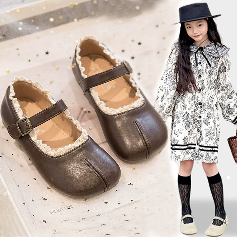 Girls' Leather Shoes 2026 New Spring and Autumn Children's Shoes Baby Chanel-Style Princess Style Korean Version Soft-Soled Single Shoes for Girls