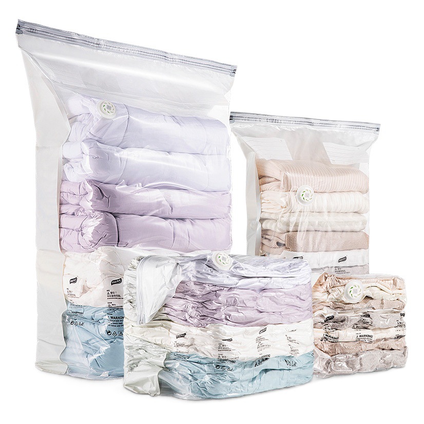 Taili bolsa de compresión al vacío bolsa de almacenamiento bolsa de vacío sin succión ropa de viaje almacenamiento edredón almacenamiento de armario