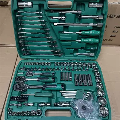 German Quality 216-Piece Auto Mühərrik tənzimləmə alətləri - 121-pieces-of-24-tooth-auto-repair-ordinary-model-free-replacement-if-broken