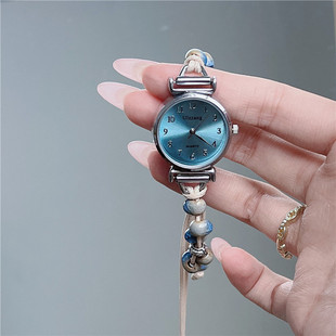 Watch for Girls, Cute Korean Style, Simple, Artistic, Versatile, Forest Style Ins Style Bracelet, Fashionable Student Style Quartz Watch