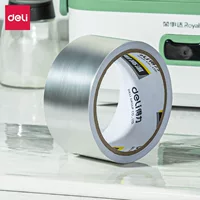 Лента Deli 30500, 10 м, алюминиевая фольга, огнестойкая и устойчивая к высоким температурам, бытовая, высокая вязкость, 48 мм, легко рвется, многоцелевая лента