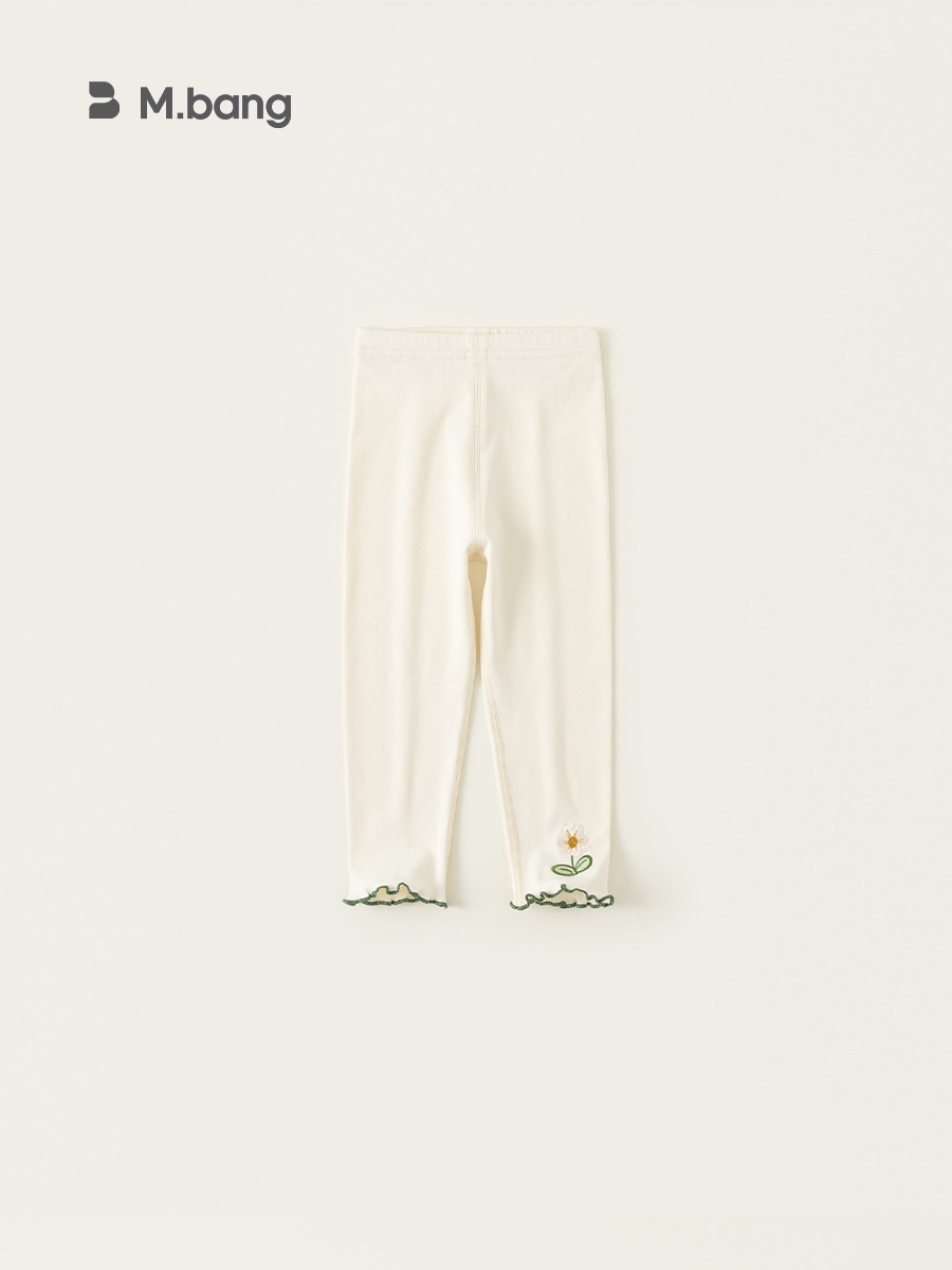 Youbao ropa para niños niñas flores bordadas leggings primavera nuevos pantalones para bebés femeninos pantalones para niños de estilo occidental